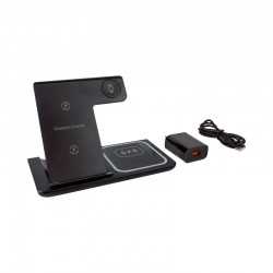 Phone & Tablet Chargers  - Camden 3n1 Fast Wireless Charger with QC3.0 Adapter
