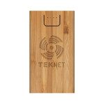 Phone &amp; Tablet Chargers - Jaegers Bamboo Wireless Power Bank - 5000 mAh