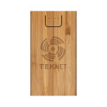 Phone &amp; Tablet Chargers - Jaegers Bamboo Wireless Power Bank - 5000 mAh