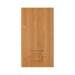 Phone &amp; Tablet Chargers - Jaegers Bamboo Wireless Power Bank - 5000 mAh