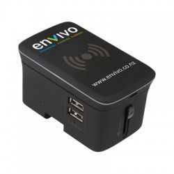 Phone & Tablet Chargers  - Portici Travel Adaptor with Fast Wireless Charger
