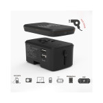Phone &amp; Tablet Chargers  - Portici Travel Adaptor with Fast Wireless Charger