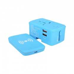 Phone & Tablet Chargers  - Portici Travel Adaptor with Fast Wireless Charger