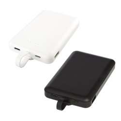 Power Banks  - Kano 5000 mAh Wireless power bank with 3-in-1 cable