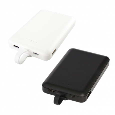 Power Banks  - Kano 5000 mAh Wireless power bank with 3-in-1 cable