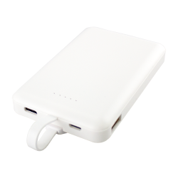 Power Banks  - Kano 5000 mAh Wireless power bank with 3-in-1 cable