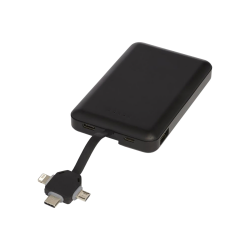 Power Banks  - Kano 5000 mAh Wireless power bank with 3-in-1 cable