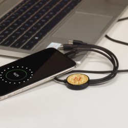 Phone & Tablet Chargers  - Bamboo Triple Connector Cable