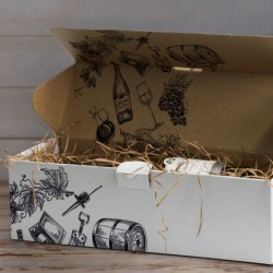 Wine & Bar Accessories  - Die Cut Box with Locking Lid - 395x115x115mm