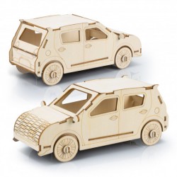 Executive Toys and Games - BRANDCRAFT Hatchback Car Wooden Model