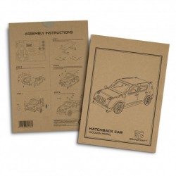 Executive Toys and Games - BRANDCRAFT Hatchback Car Wooden Model