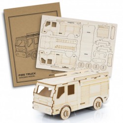 Executive Games  - BRANDCRAFT Fire Truck Wooden Model