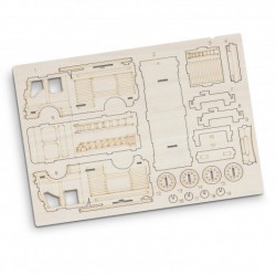 Executive Games  - BRANDCRAFT Fire Truck Wooden Model
