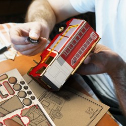 Executive Games  - BRANDCRAFT Fire Truck Wooden Model