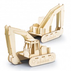 Executive Games  - BRANDCRAFT Excavator Wooden Model