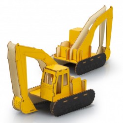 Executive Games  - BRANDCRAFT Excavator Wooden Model