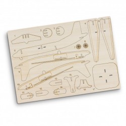 Executive Games  - BRANDCRAFT Jet Plane Wooden Model