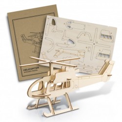 Executive Games  - BRANDCRAFT Helicopter Wooden Model