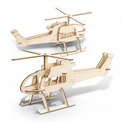Executive Games  - BRANDCRAFT Helicopter Wooden Model