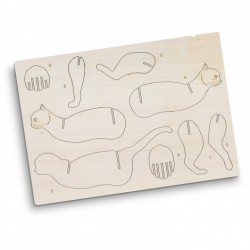 Executive Games  - BRANDCRAFT Cat Wooden Model