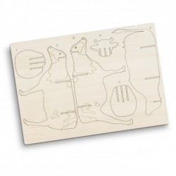 Executive Games  - BRANDCRAFT Cow Wooden Model