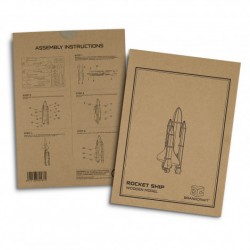 Executive Toys and Games - BRANDCRAFT Rocket Ship Wooden Model