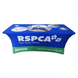 Business Desk Accessories  - 6ft Custom Printed Stretch Table CLOTH