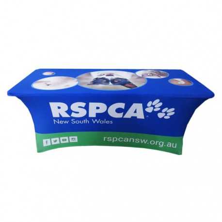 Business Desk Accessories  - 6ft Custom Printed Stretch Table CLOTH