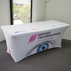 Business Desk Accessories  - 6ft Custom Printed Stretch Table CLOTH