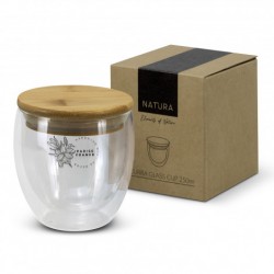 Reusable Coffee Cups - Glass  - NATURA Azzurra Glass Cup - 250ml