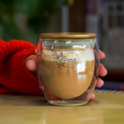 Reusable Coffee Cups - Glass  - NATURA Azzurra Glass Cup - 250ml