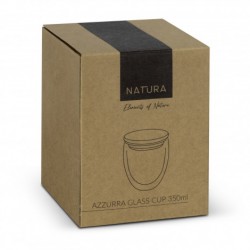 Reusable Coffee Cups - Glass  - NATURA Azzurra Glass Cup - 350ml
