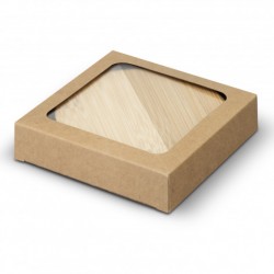 Coasters  - Bamboo Bottle Opener Coaster Set of 2 - Round