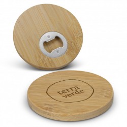Coasters  - Bamboo Bottle Opener Coaster - Round
