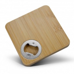 Coasters  - Bamboo Bottle Opener Coaster - Square