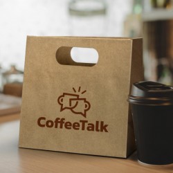 Paper Bags  - Medium Die Cut Paper Bag Landscape