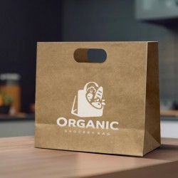 Paper Bags  - Large Die Cut Paper Bag Landscape