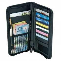 Corporate Travel Wallets  - Bonded Leather Travel Wallet