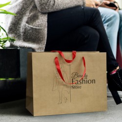 Paper Bags  - Extra Large Ribbon Handle Paper Bag