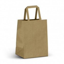 Paper Bags  - Medium Flat Handle Paper Bag Portrait