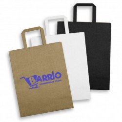 Paper Bags  - Large Flat Handle Paper Bag Portrait