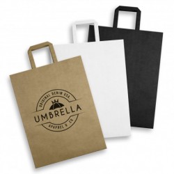 Paper Bags  - Extra Large Flat Handle Paper Bag Portrait
