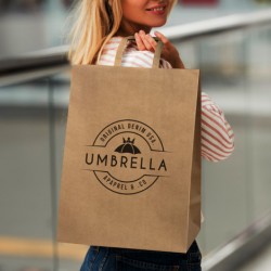 Paper Bags  - Extra Large Flat Handle Paper Bag Portrait