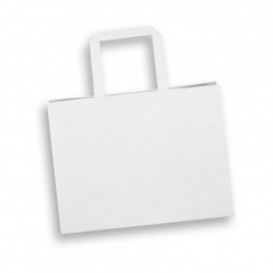 Paper Bags  - Medium Flat Handle Paper Bag Landscape