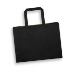 Paper Bags - Medium Flat Handle Paper Bag Landscape