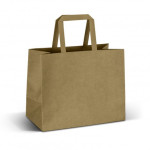 Paper Bags - Medium Flat Handle Paper Bag Landscape