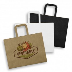Paper Bags  - Large Flat Handle Paper Bag Landscape