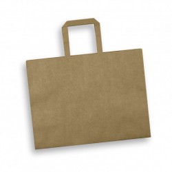 Paper Bags  - Large Flat Handle Paper Bag Landscape