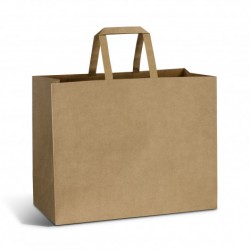 Paper Bags  - Large Flat Handle Paper Bag Landscape