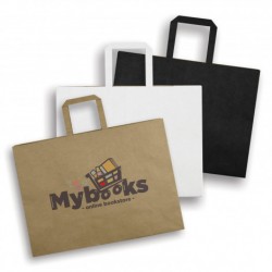 Paper Bags  - Extra Large Flat Handle Paper Bag Landscape